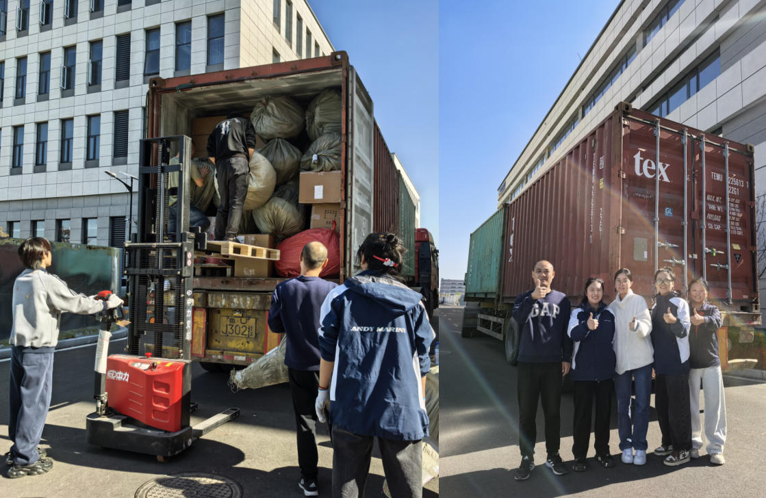 Nakládání kontejneru do Austrálie dokončeno!